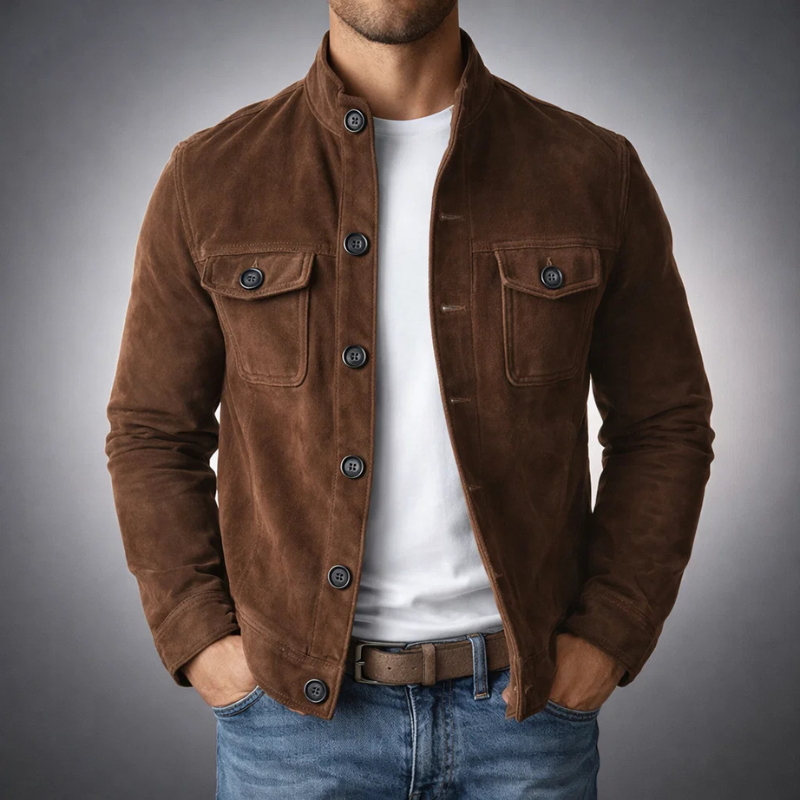 Herrenjacke mit modernem Schnitt und praktischen Taschen - 3
