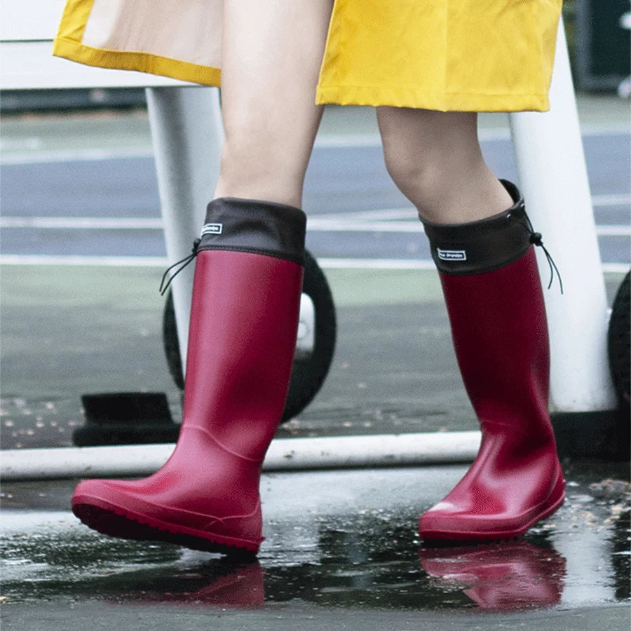 Gummistiefel Damen mit hohem Schaft und praktischem Zugband - 2