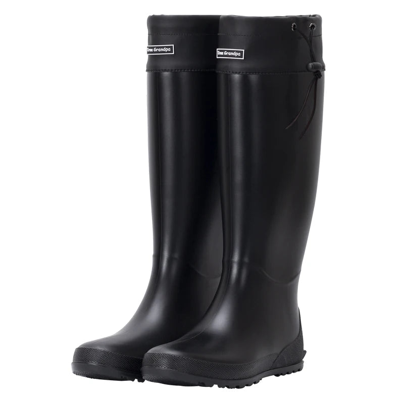Gummistiefel Damen mit hohem Schaft und praktischem Zugband - 5