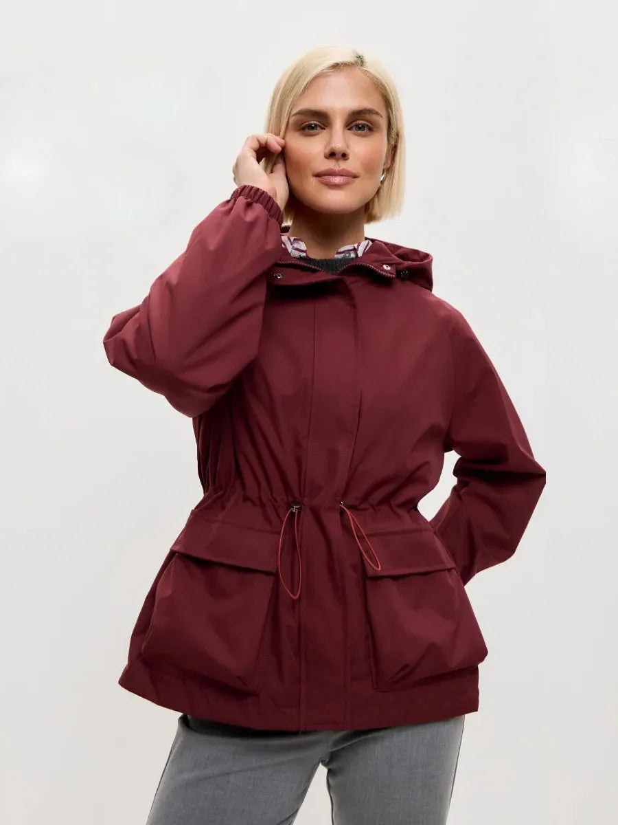 Damenjacke mit Kapuze und tailliertem Schnitt - 5