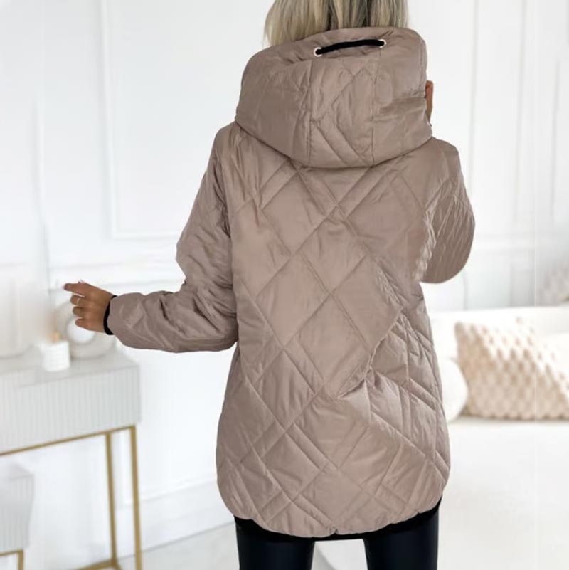 Damenjacke mit hohem Kragen und lässigem Schnitt - 8