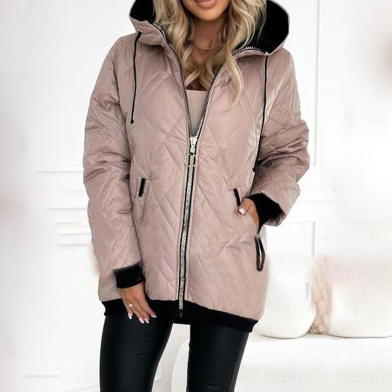 Damenjacke mit hohem Kragen und lässigem Schnitt - 9