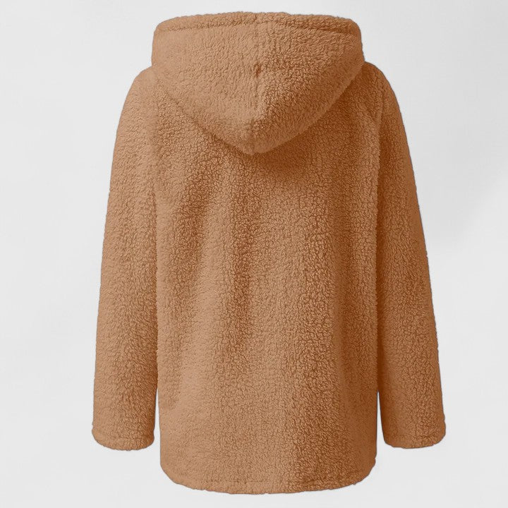 Damenjacke mit Kapuze im kuscheligen Design - 4