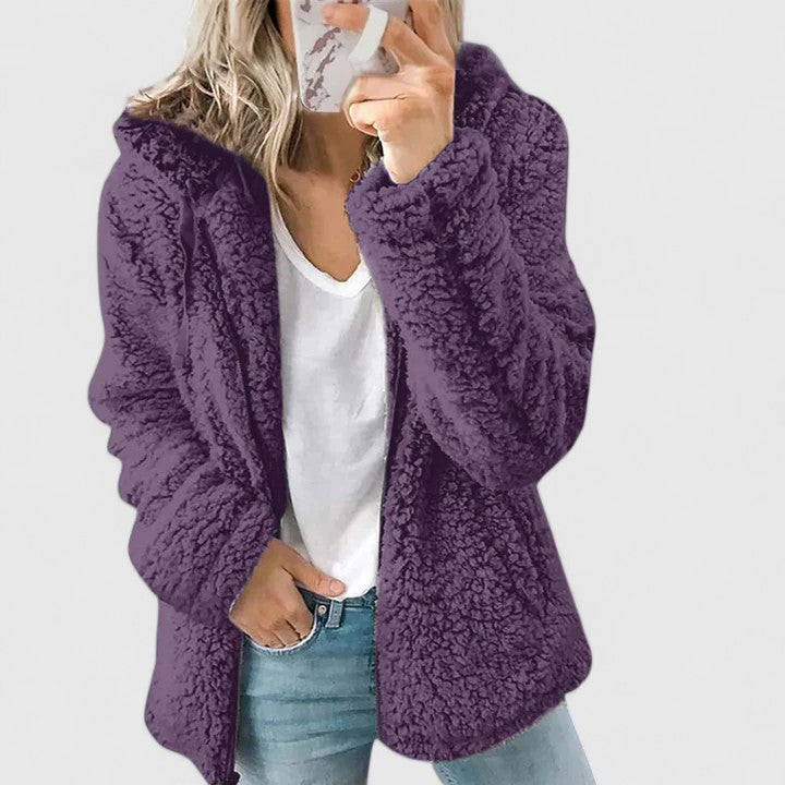 Damenjacke mit Kapuze im kuscheligen Design - 6