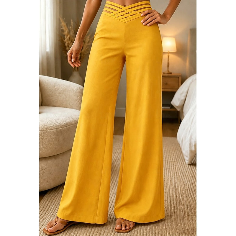 Weite Hose Herren mit hohem Bund und modischen Cut-Outs - 8