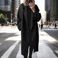 Damen Mantel im Oversized-Stil mit doppelter Knopfleiste - 2