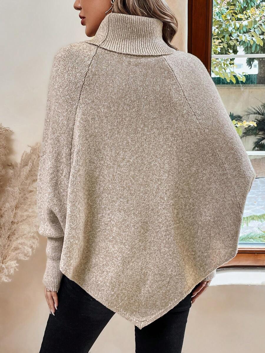 Pullover Damen mit Stehkragen und Knopfdetails - 7