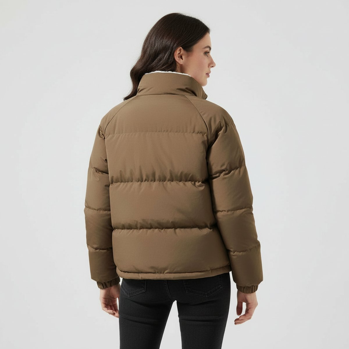 Winterjacke Damen mit Kapuze und weicher Fütterung - 7