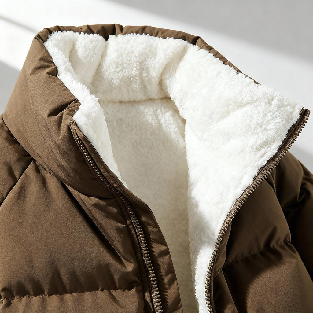 Winterjacke Damen mit Kapuze und weicher Fütterung - 8