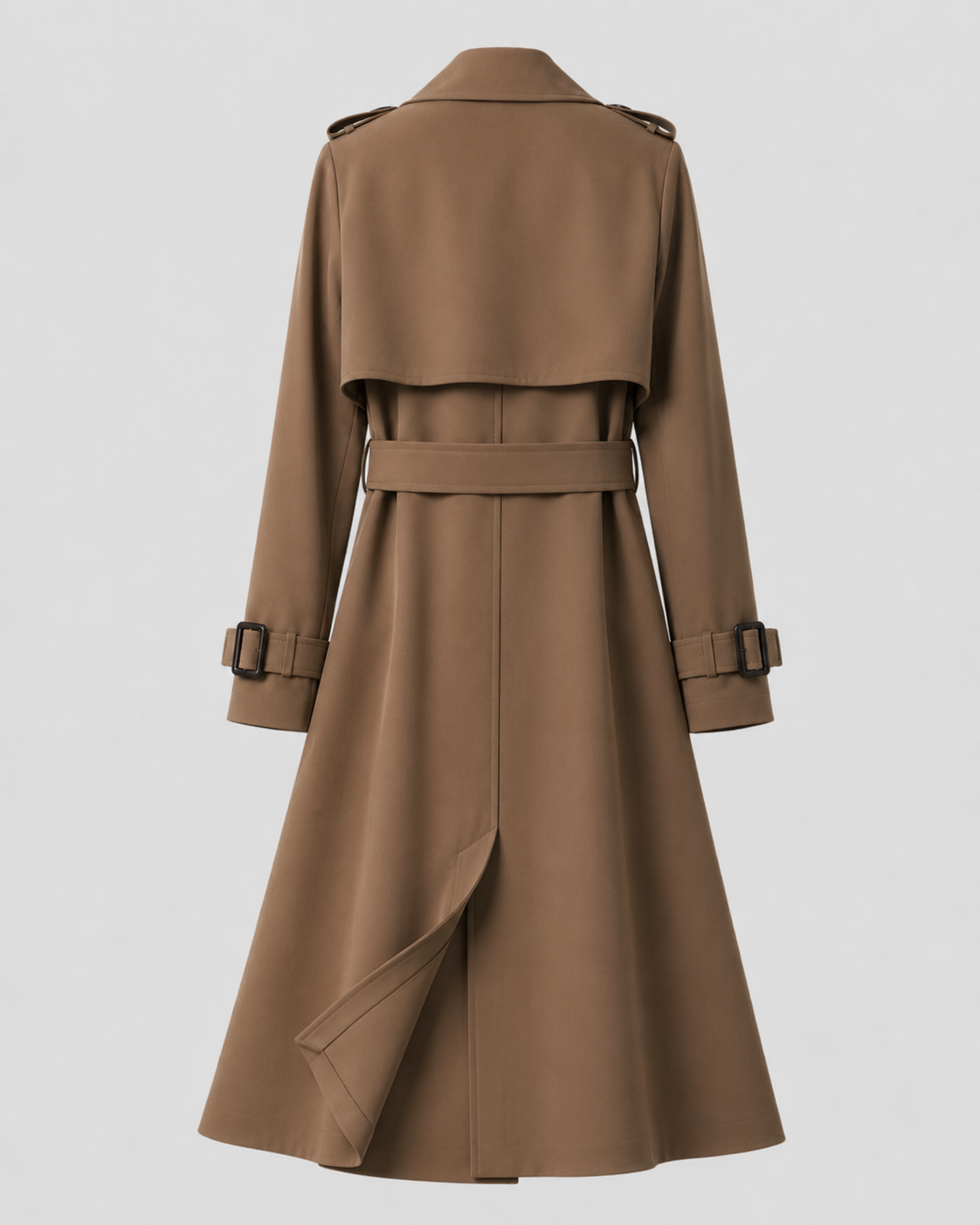 Trenchcoat Damen mit doppelter Knopfleiste und verstellbarem Gürtel - 6