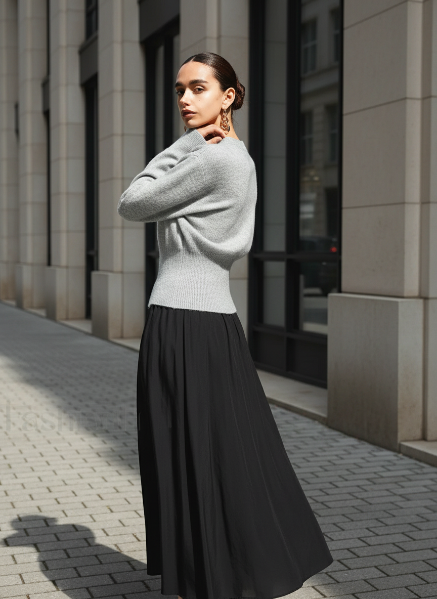 Pullover Damen mit lässigem Schnitt und modernem Zip-Detail - 5
