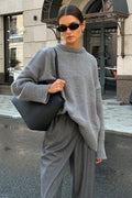 Pullover Damen mit lockerer Passform und Rundhalsausschnitt - 1