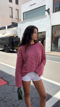 Pullover Damen mit weitem Schnitt und lässigem Design - 5