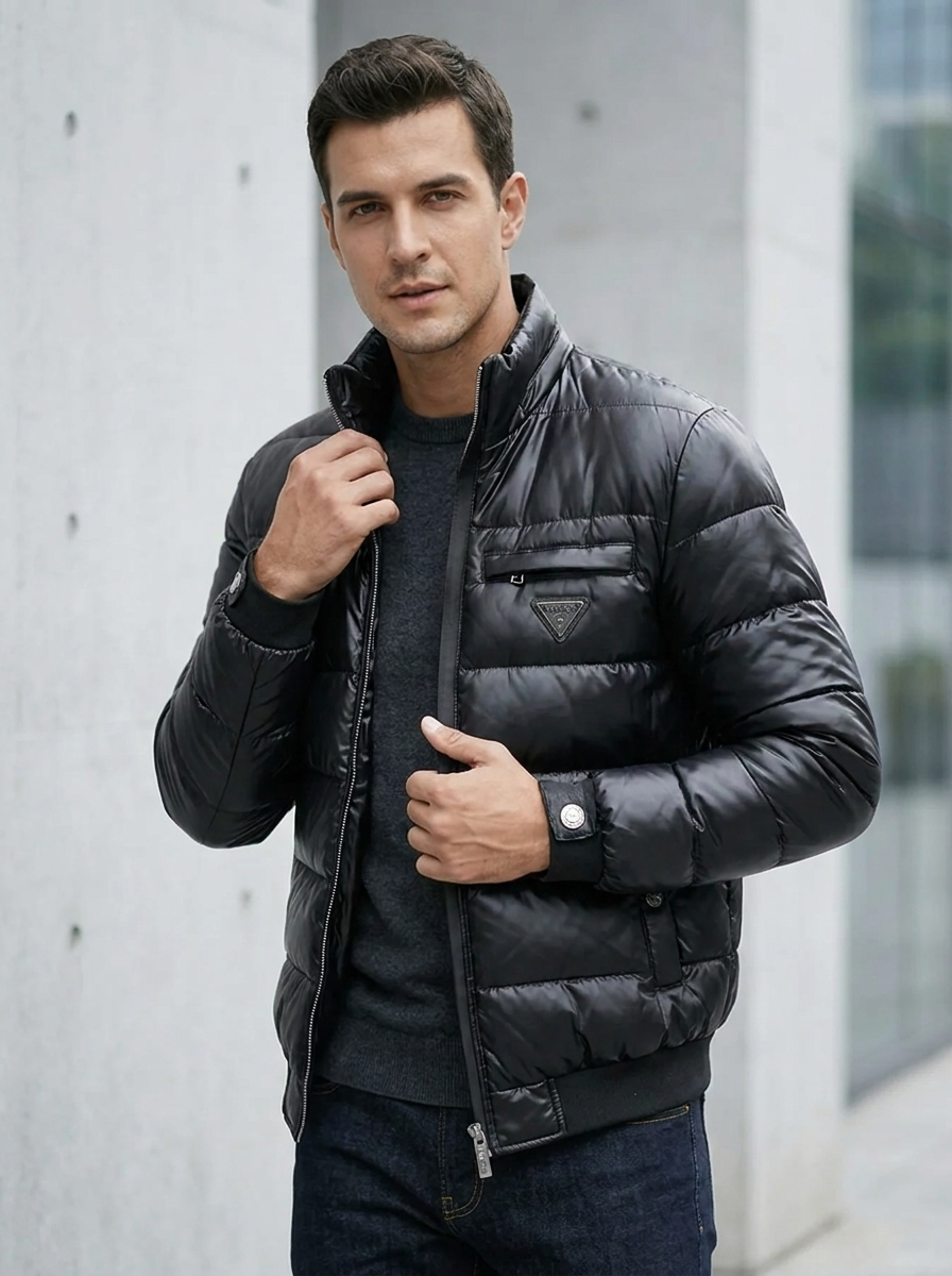 Herrenjacke mit sportlichem Schnitt und praktischen Taschen - 3