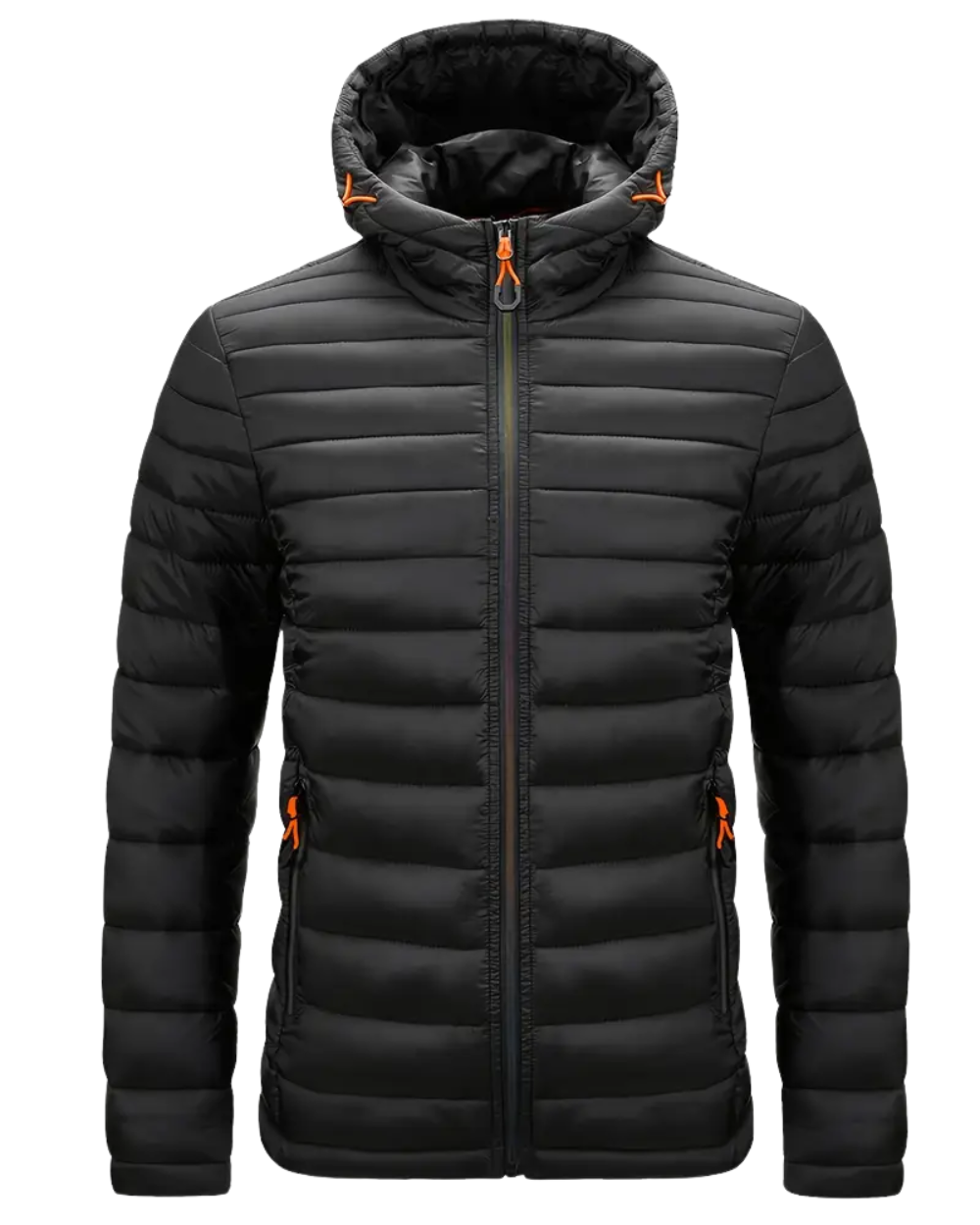 Sportliche Herrenjacke mit Kapuze und Steppdesign - 1