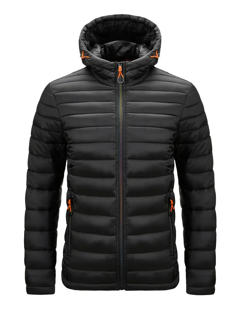 Sportliche Herrenjacke mit Kapuze und Steppdesign - 2