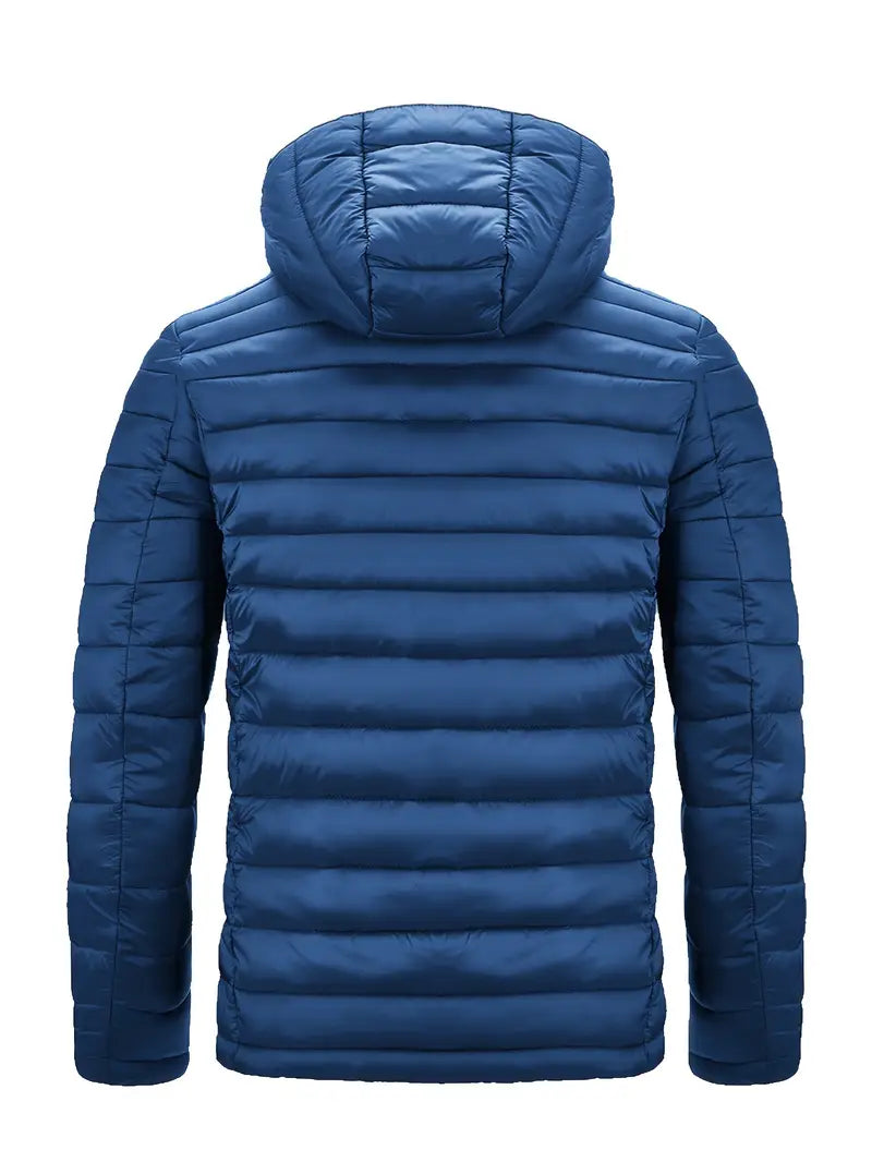 Sportliche Herrenjacke mit Kapuze und Steppdesign - 5