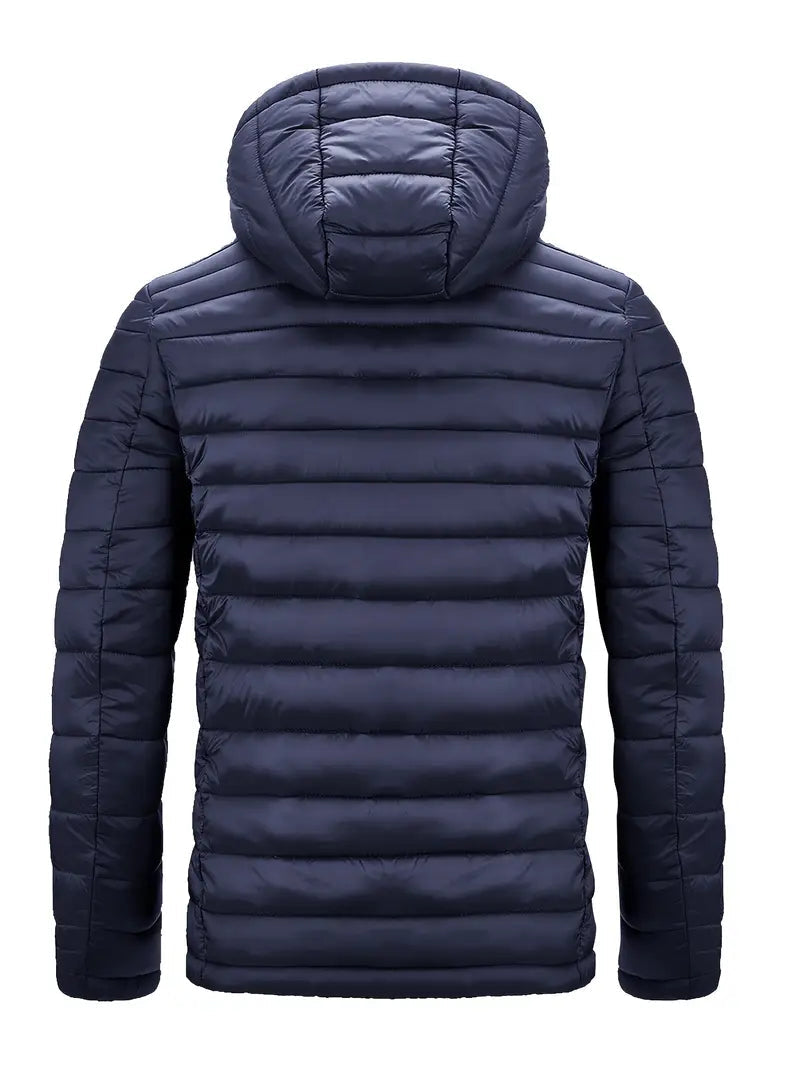 Sportliche Herrenjacke mit Kapuze und Steppdesign - 7