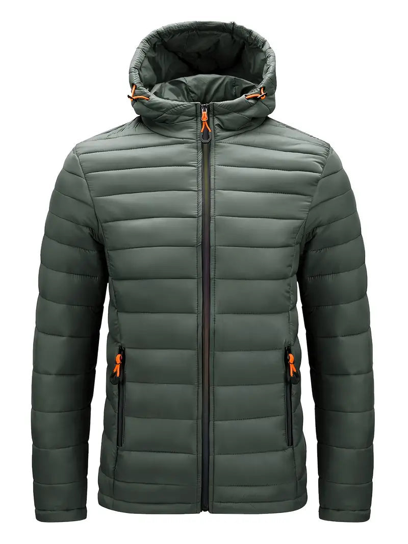 Sportliche Herrenjacke mit Kapuze und Steppdesign - 8