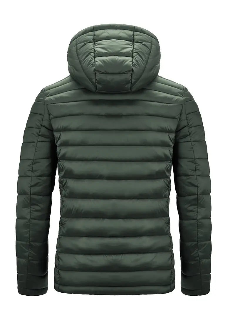 Sportliche Herrenjacke mit Kapuze und Steppdesign - 9