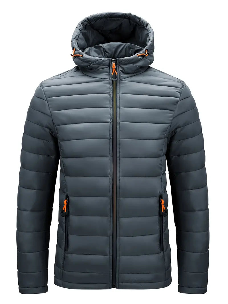 Sportliche Herrenjacke mit Kapuze und Steppdesign - 10