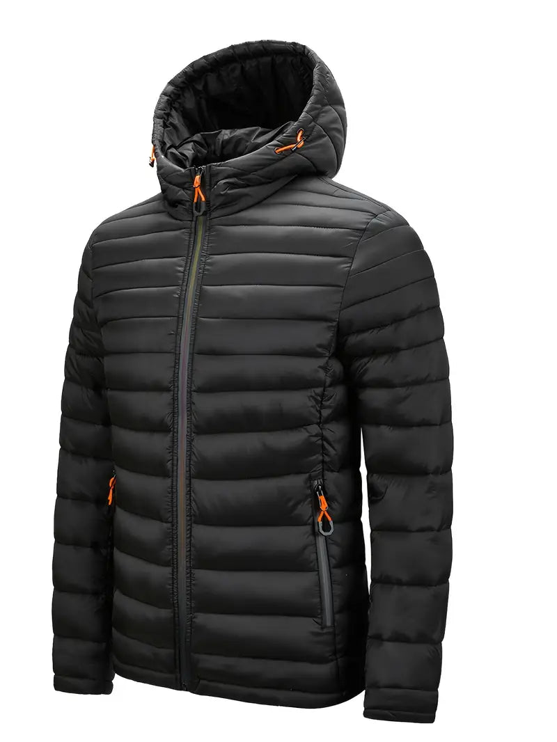 Sportliche Herrenjacke mit Kapuze und Steppdesign - 14
