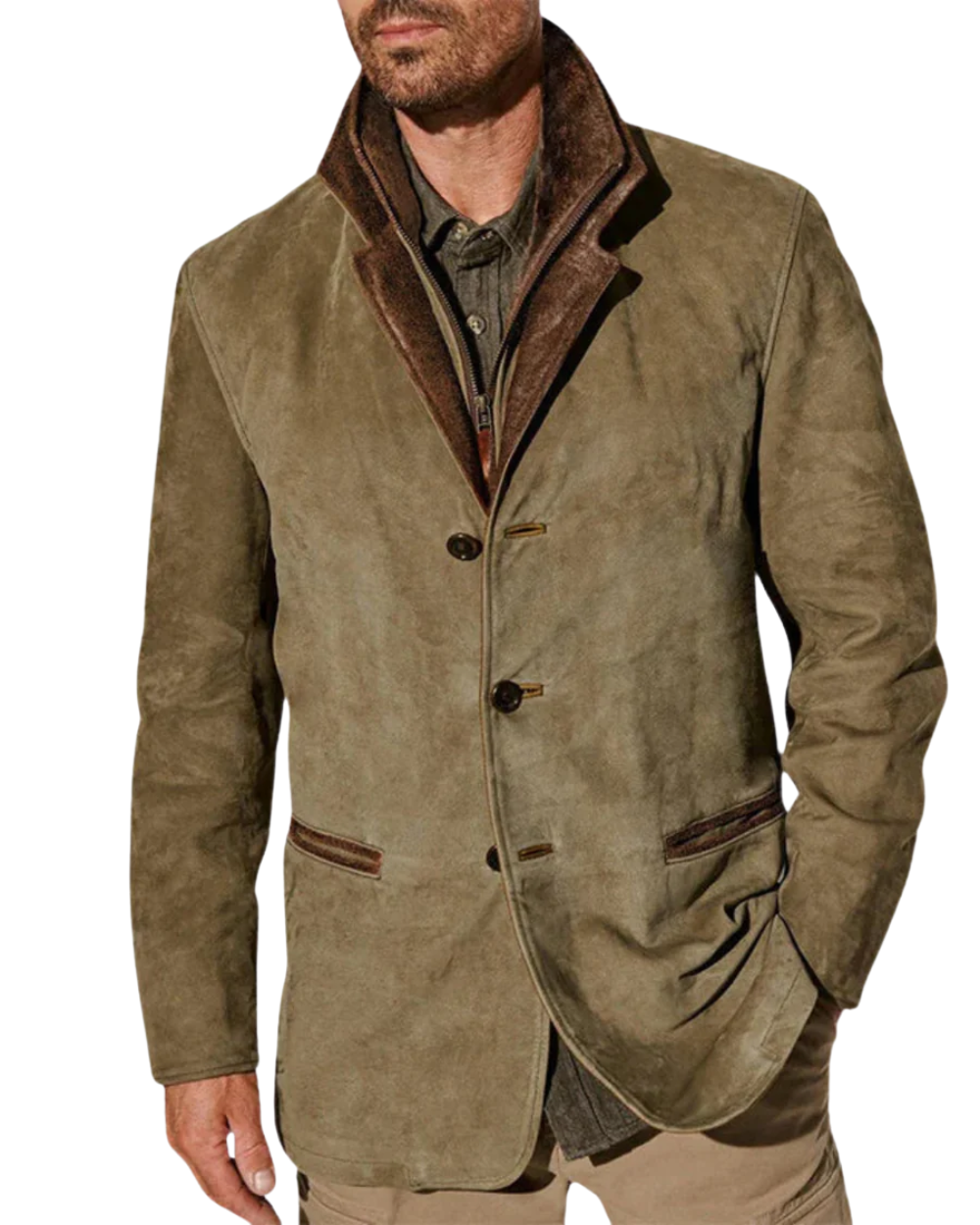 Herrenjacke mit klassischem Schnitt und feinen Details - 3