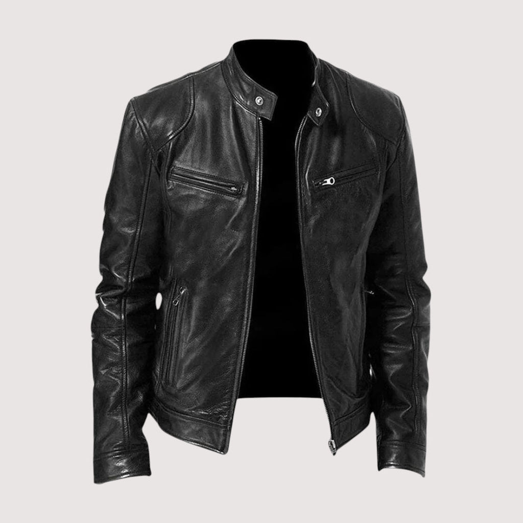 Moderne Herrenjacke mit klassischem Schnitt und markantem Kragen - 2