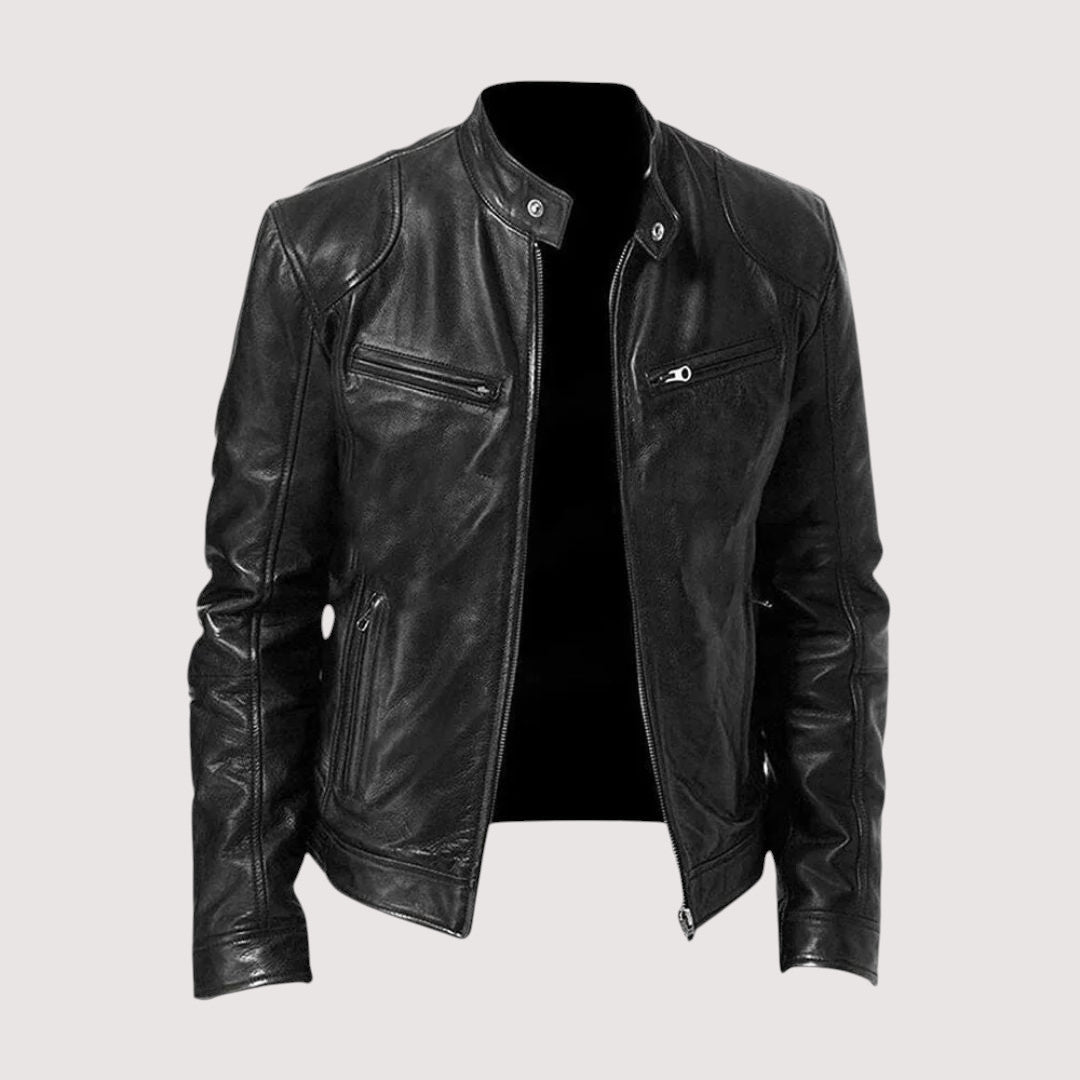 Moderne Herrenjacke mit klassischem Schnitt und markantem Kragen - 2
