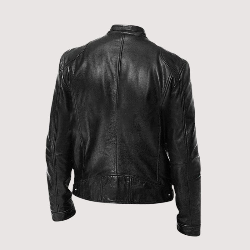Moderne Herrenjacke mit klassischem Schnitt und markantem Kragen - 3