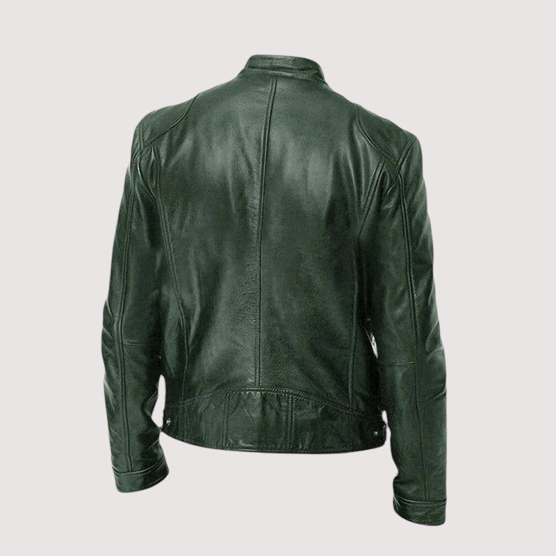 Moderne Herrenjacke mit klassischem Schnitt und markantem Kragen - 5