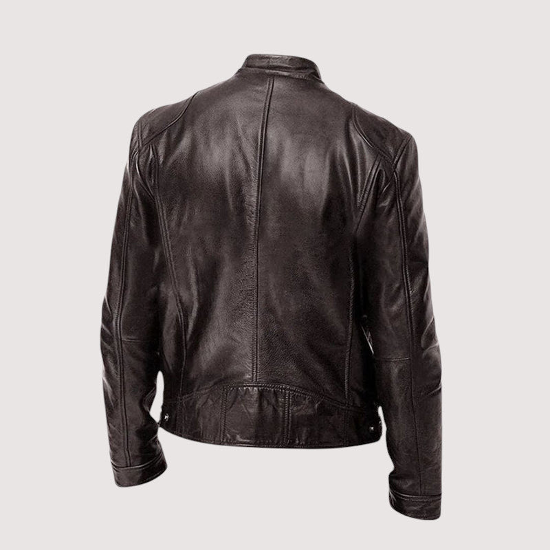 Moderne Herrenjacke mit klassischem Schnitt und markantem Kragen - 7