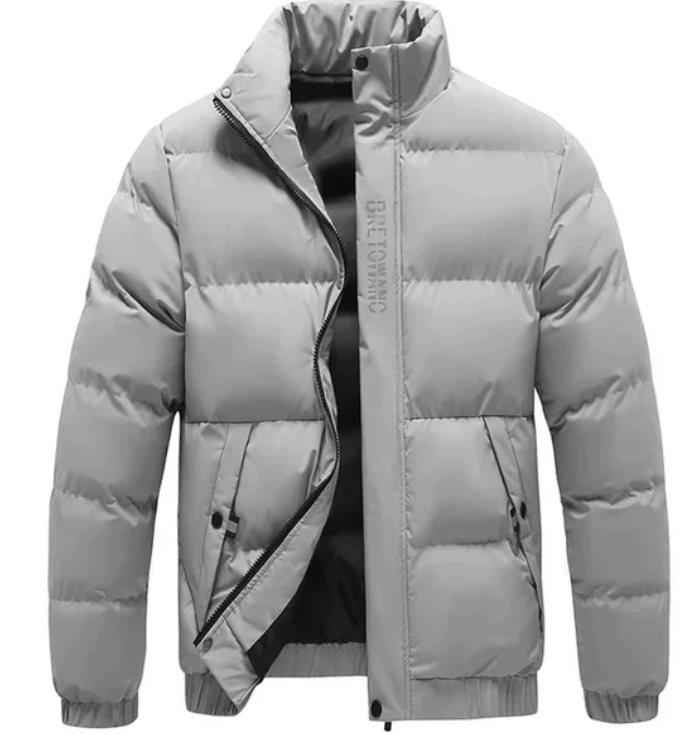 Moderne Herren Winterjacke mit sportlichem Schnitt und praktischen Taschen - 3