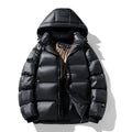 Herren Steppjacke mit Kapuze und praktischen Taschen - 1