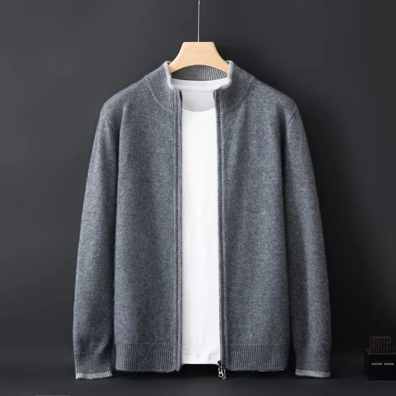 Herren Pullover mit Stehkragen und Reißverschluss - 5