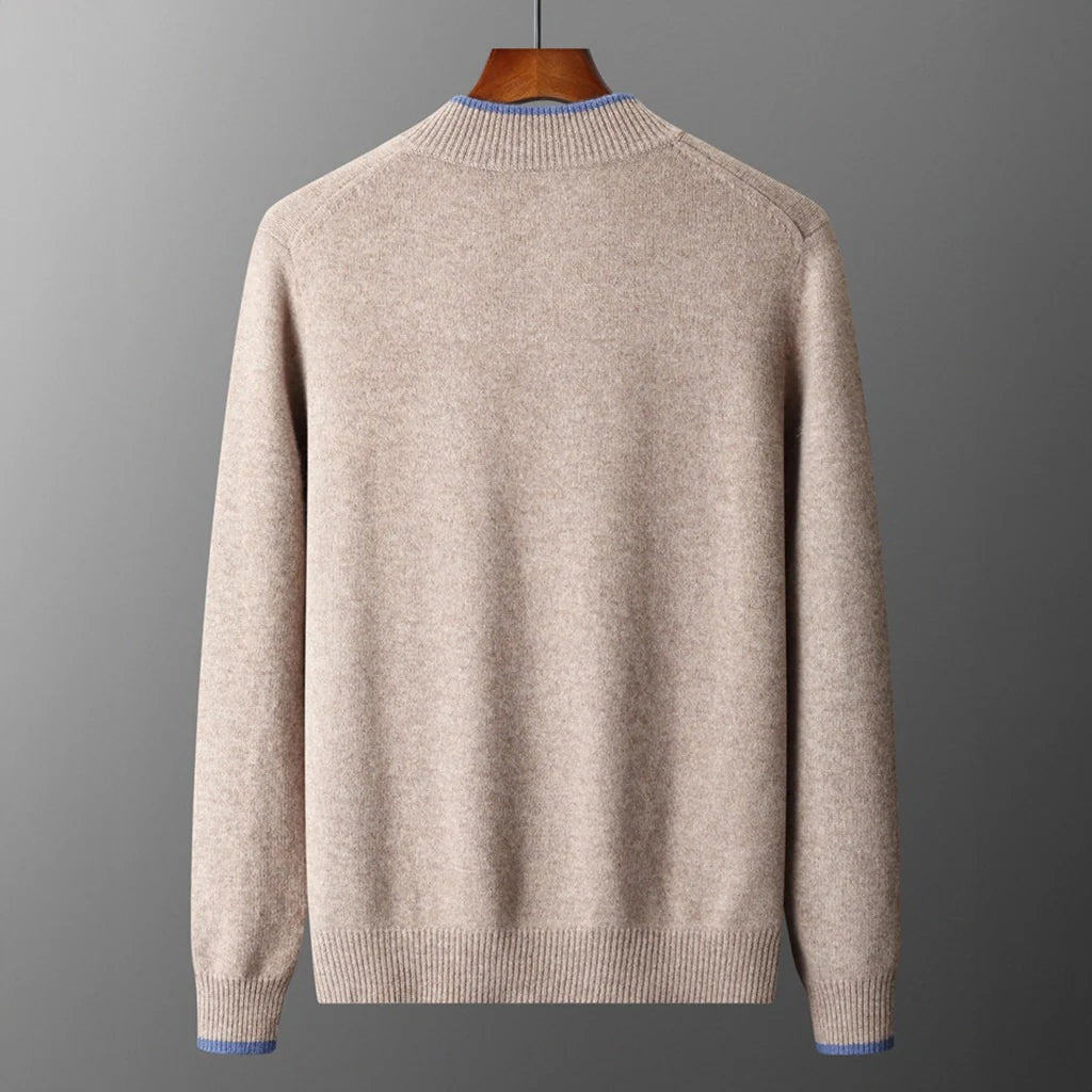 Herren Pullover mit Stehkragen und Reißverschluss - 10