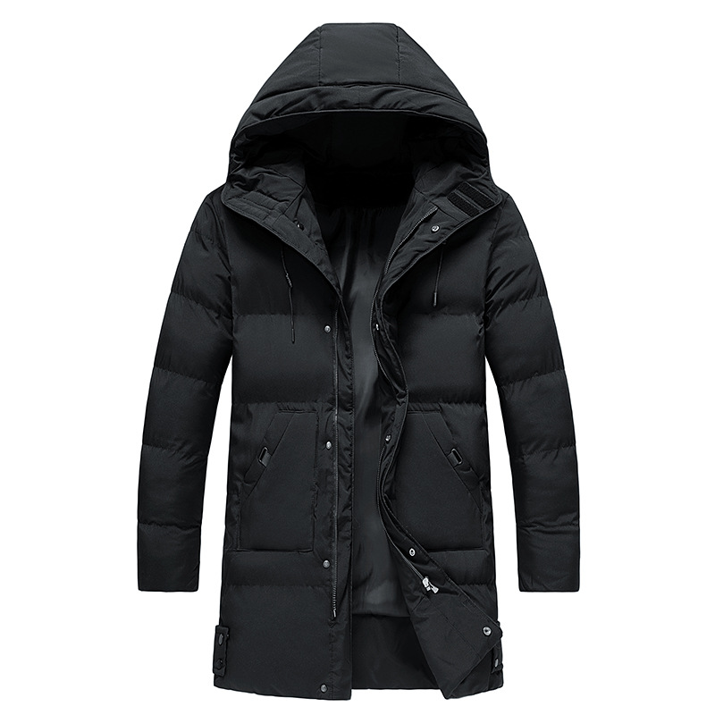 Winterjacke Herren mit Kapuze und langem Schnitt - 9