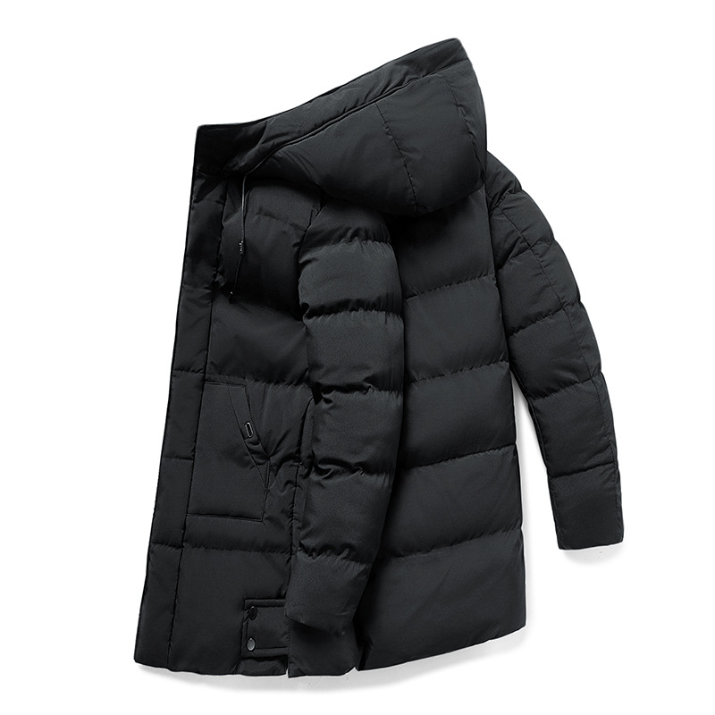 Winterjacke Herren mit Kapuze und langem Schnitt - 14