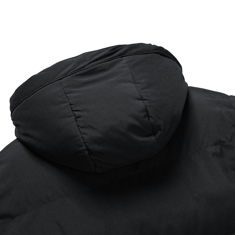 Winterjacke Herren mit Kapuze und langem Schnitt - 15