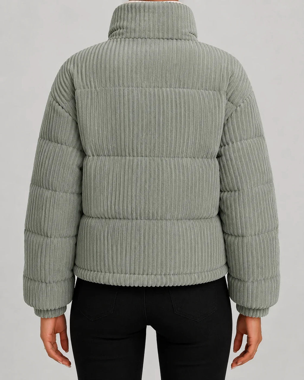 Damen Steppjacke mit hohem Stehkragen und Reißverschluss - 4
