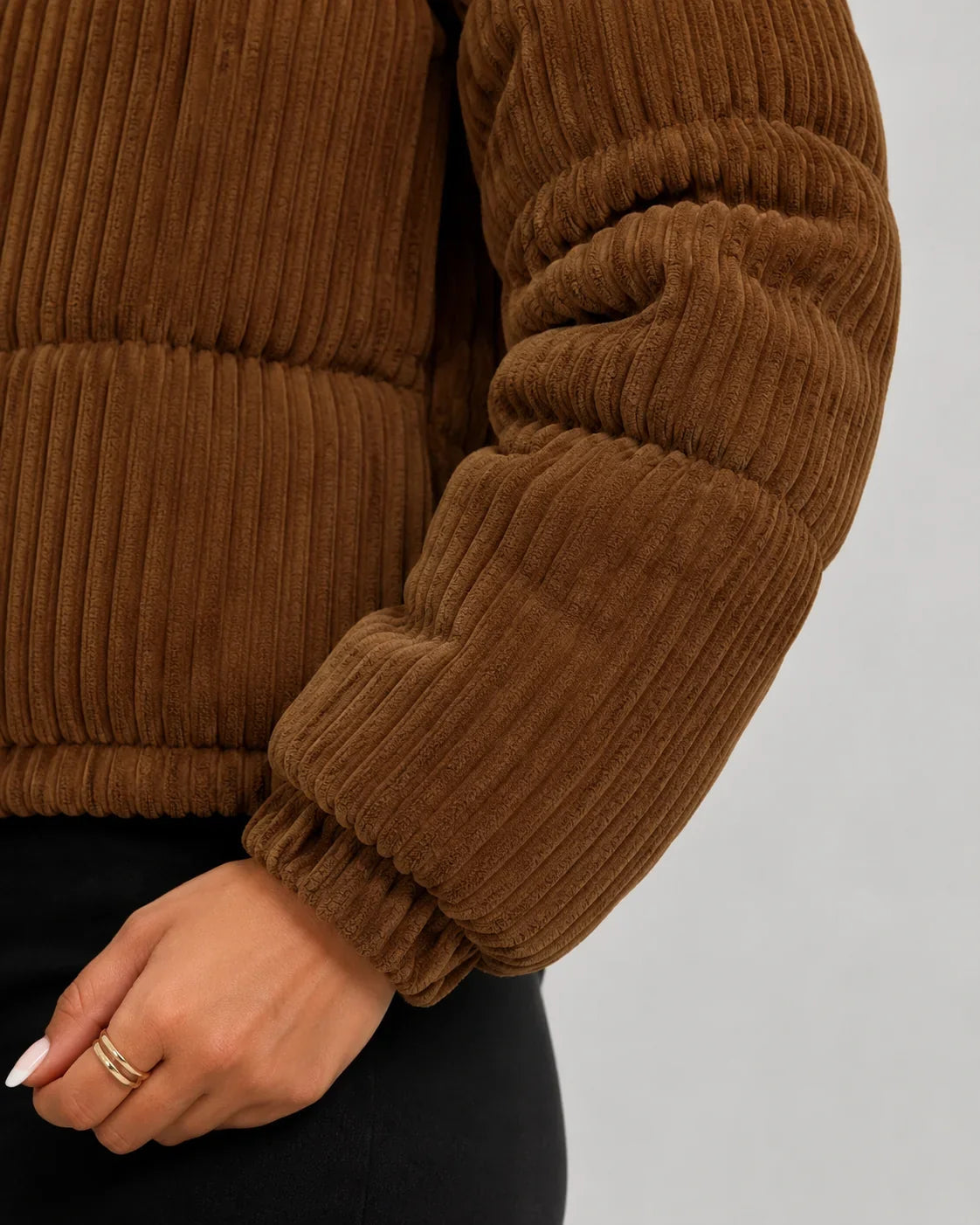 Damen Steppjacke mit hohem Stehkragen und Reißverschluss - 7