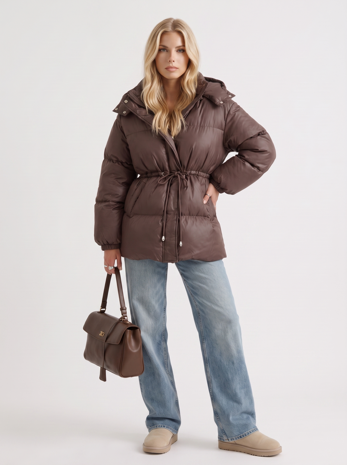 Damenjacke mit Kapuze und taillierter Passform - 3