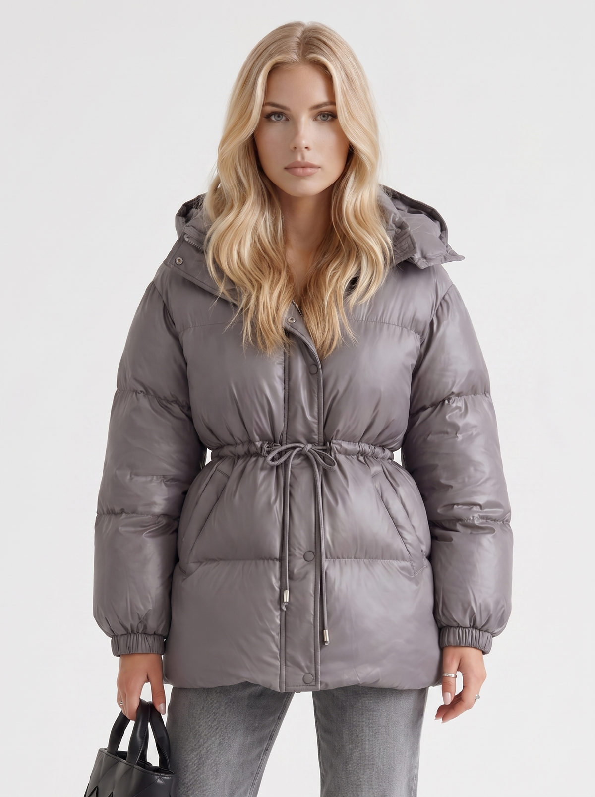 Damenjacke mit Kapuze und taillierter Passform - 13