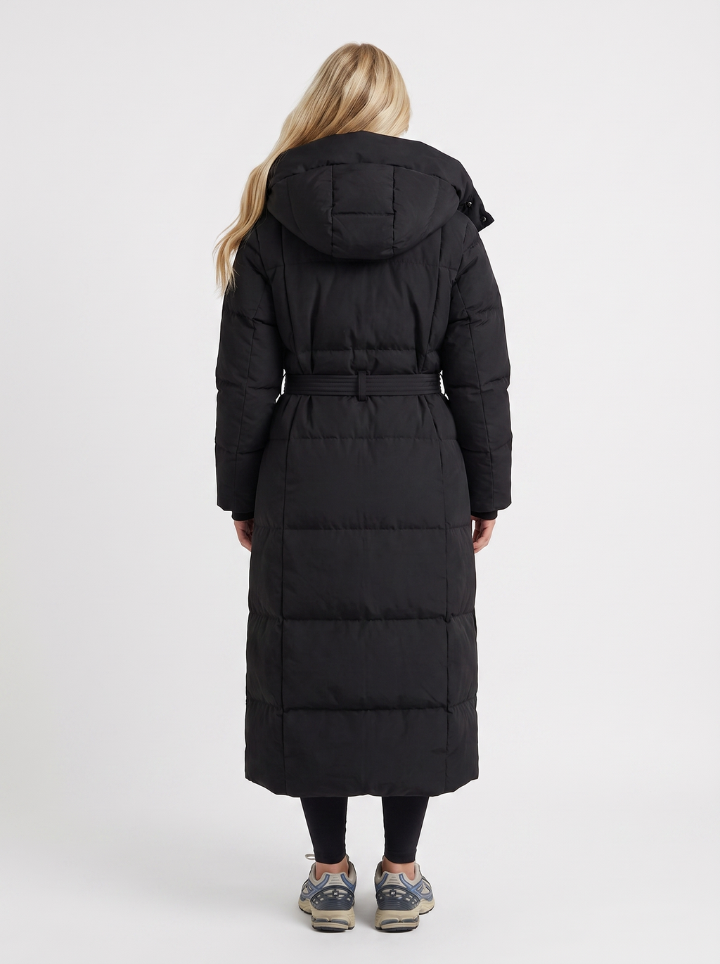 Damen Wintermantel mit Kapuze und eleganter Länge - 5