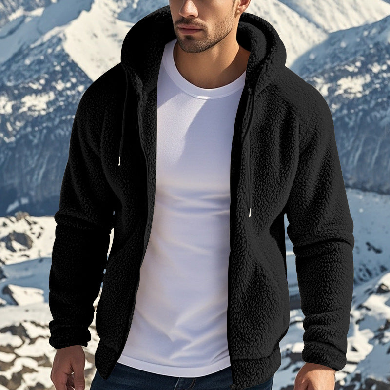 Herrenjacke mit Kapuze und lässiger Passform - 1