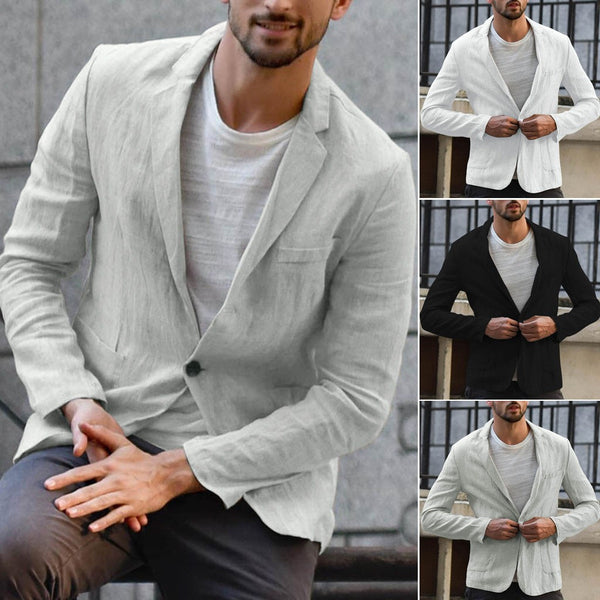 Herrenblazer mit lässigem Schnitt und praktischen Taschen - 1
