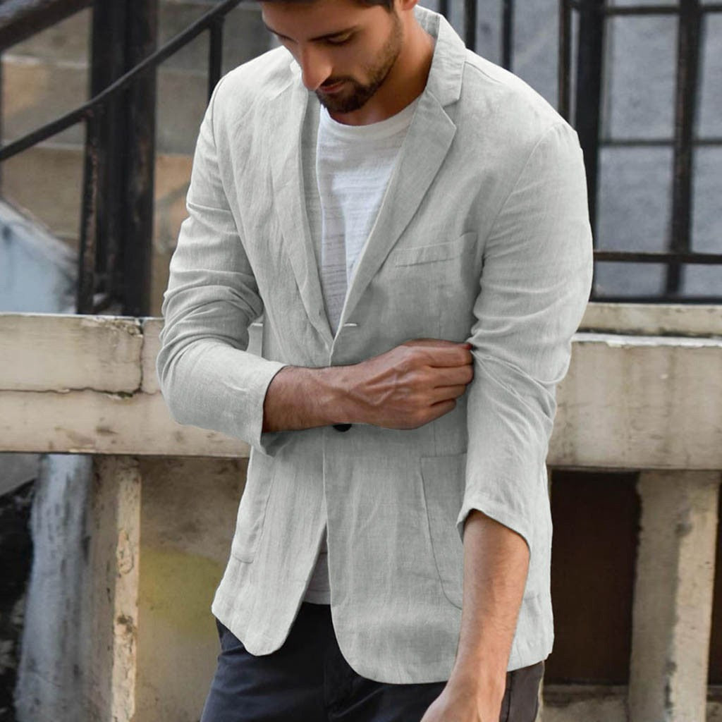 Herrenblazer mit lässigem Schnitt und praktischen Taschen - 2