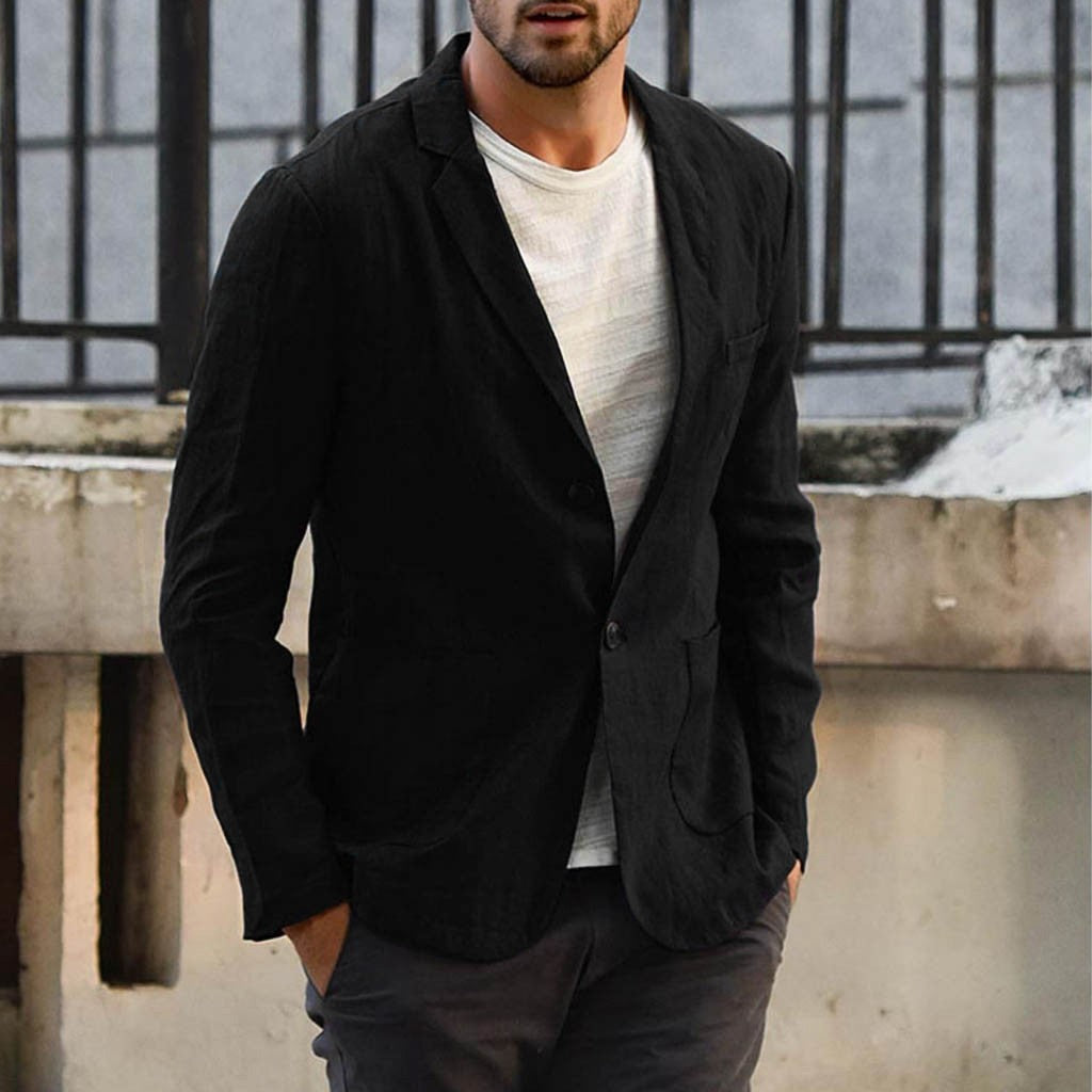 Herrenblazer mit lässigem Schnitt und praktischen Taschen - 3
