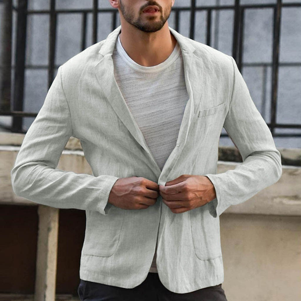 Herrenblazer mit lässigem Schnitt und praktischen Taschen - 7