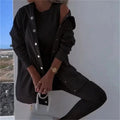 Outfit Damen mit Kapuzensweatjacke und Leggings - 5